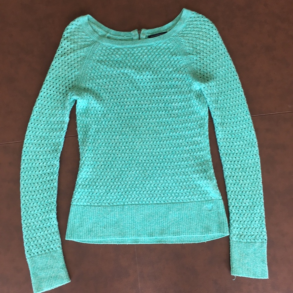 Teal blue American Eagle Sweater